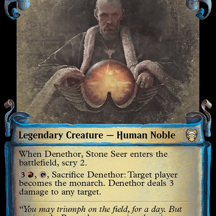 Denethor, Stone Seer [The Lord of the Rings: Tales of Middle-Earth Commander Showcase Scrolls]