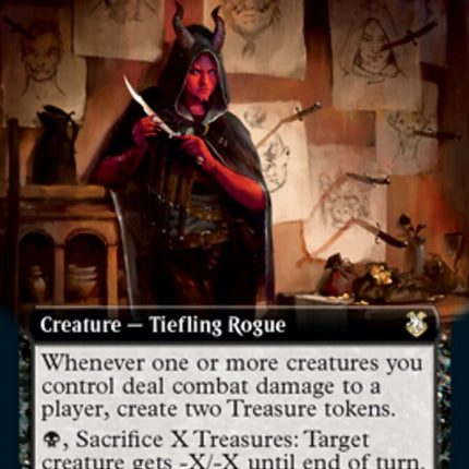 Grim Hireling (Extended Art) [Dungeons & Dragons: Adventures in the Forgotten Realms Commander]
