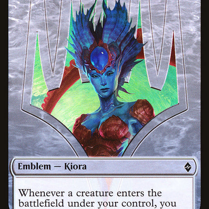 Kiora, Master of the Depths Emblem [Battle for Zendikar Tokens]