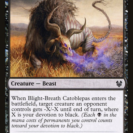 Blight-Breath Catoblepas [Theros Beyond Death]