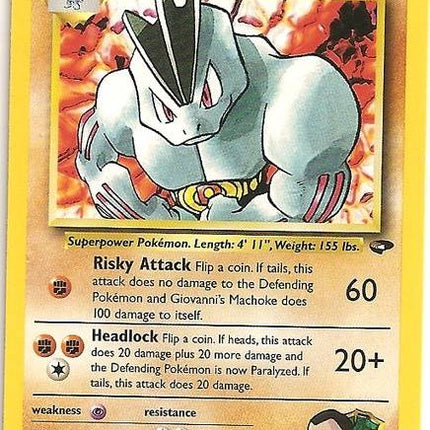 Giovanni's Machoke (42/132) [Gym Challenge Unlimited]