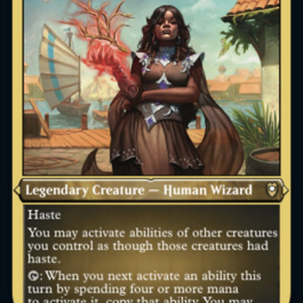 Dynaheir, Invoker Adept (Foil Etched) [Commander Legends: Battle for Baldur's Gate]