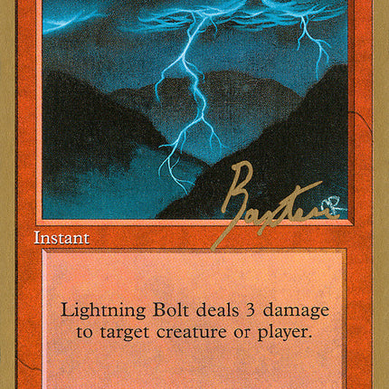 Lightning Bolt (George Baxter) [Pro Tour Collector Set]