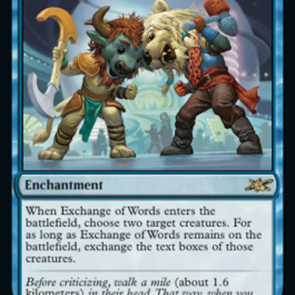 Exchange of Words (Galaxy Foil) [Unfinity]