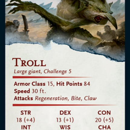 Troll Art Card [Dungeons & Dragons: Adventures in the Forgotten Realms Art Series]