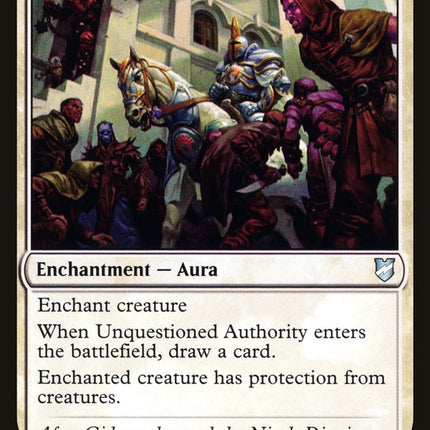Unquestioned Authority [Commander 2018]