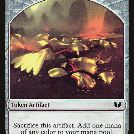 Gold // Knight (005) Double-Sided Token [Commander 2015 Tokens]