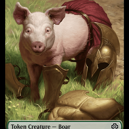 Boar // Merfolk (0003) Double-Sided Token [The Lost Caverns of Ixalan Commander Tokens]