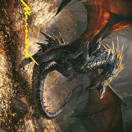 Cavern-Hoard Dragon Art Card (Gold-Stamped Signature) [The Lord of the Rings: Tales of Middle-earth Art Series]
