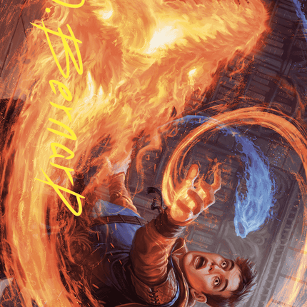 Frantic Firebolt Art Card (Gold-Stamped Signature) [Wilds of Eldraine Art Series]
