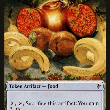 Human // Food (16) Double-Sided Token [Throne of Eldraine Tokens]