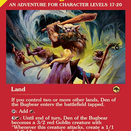 Den of the Bugbear (Dungeon Module) [Dungeons & Dragons: Adventures in the Forgotten Realms]