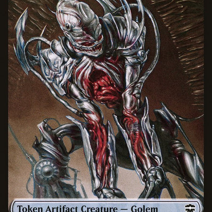 Golem // Zombie Double-Sided Token [Commander Legends Tokens]