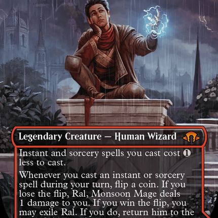 Ral, Monsoon Mage // Ral, Leyline Prodigy (Borderless) [Modern Horizons 3]