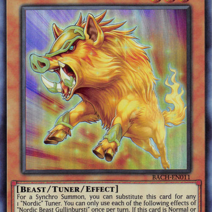 Nordic Beast Gullinbursti [BACH-EN011] Super Rare