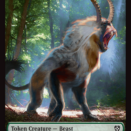 Beast (0010) // Beast (0011) Double-Sided Token [Aetherdrift Commander]