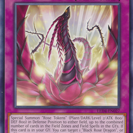 Blooming of the Darkest Rose [LED4-EN027] Rare