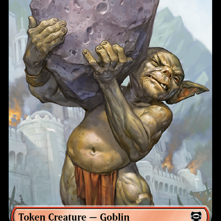 Goblin // Wraith Double-Sided Token [The Lord of the Rings: Tales of Middle-Earth Commander Tokens]