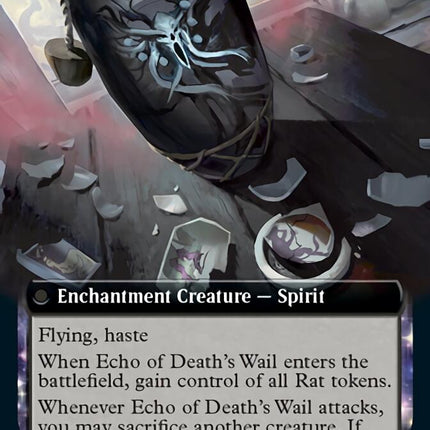 Tribute to Horobi // Echo of Death's Wail (Extended Art) [Kamigawa: Neon Dynasty]