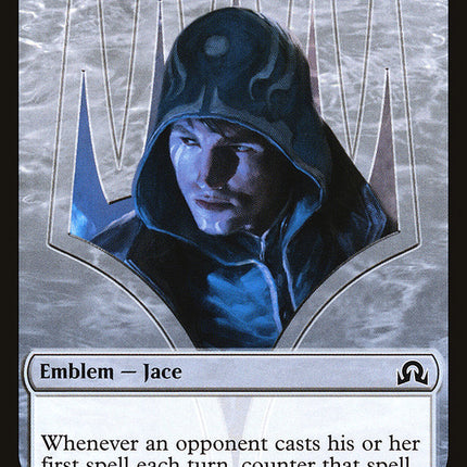 Jace, Unraveler of Secrets Emblem [Shadows over Innistrad Tokens]