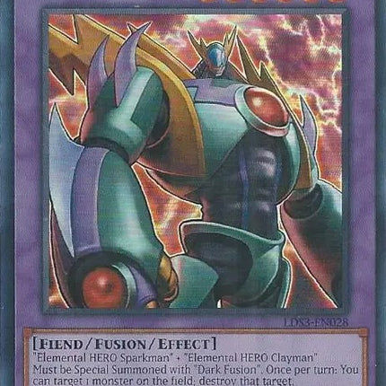Evil HERO Lightning Golem (Blue) [LDS3-EN028] Ultra Rare