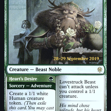 Lovestruck Beast // Heart's Desire [Throne of Eldraine Prerelease Promos]