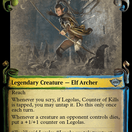 Legolas, Counter of Kills [The Lord of the Rings: Tales of Middle-Earth Showcase Scrolls]