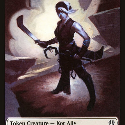 Bird // Kor Ally Double-Sided Token [Zendikar Rising Commander Tokens]