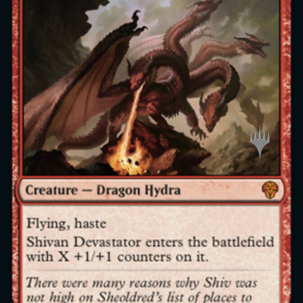 Shivan Devastator (Promo Pack) [Dominaria United Promos]