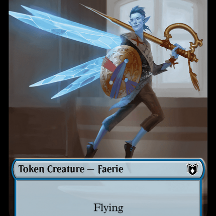 Faerie // Human Double-Sided Token [Wilds of Eldraine Commander Tokens]