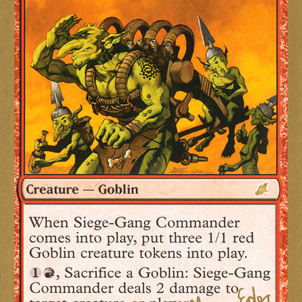 Siege-Gang Commander (Wolfgang Eder) [World Championship Decks 2003]