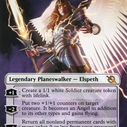 Archangel Elspeth (Borderless Alternate Art) [March of the Machine]