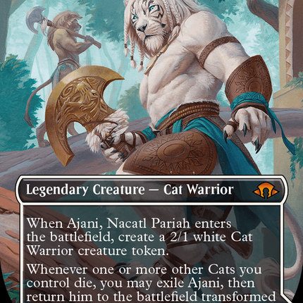 Ajani, Nacatl Pariah // Ajani, Nacatl Avenger (Borderless) [Modern Horizons 3]
