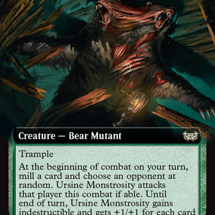 Ursine Monstrosity (Extended Art) [Duskmourn: House of Horror Commander]