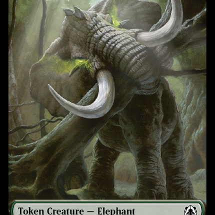 Elephant // City's Blessing Double-Sided Token [March of the Machine Commander Tokens]