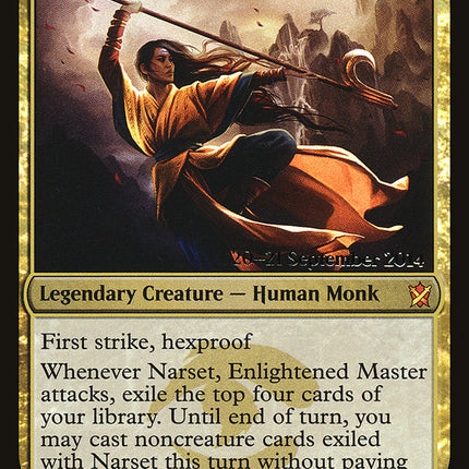 Narset, Enlightened Master [Khans of Tarkir Prerelease Promos]