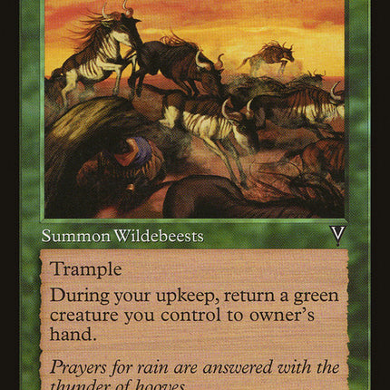 Stampeding Wildebeests [Visions]