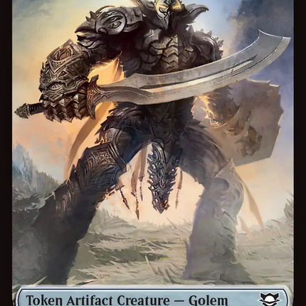 Elemental (0007) // Golem (0014) Double-Sided Token [Edge of Eternities Commander Tokens]