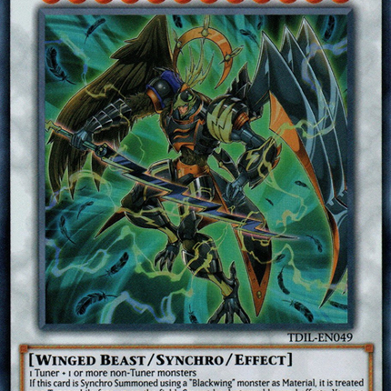 Assault Blackwing - Onimaru the Divine Thunder [TDIL-EN049] Super Rare