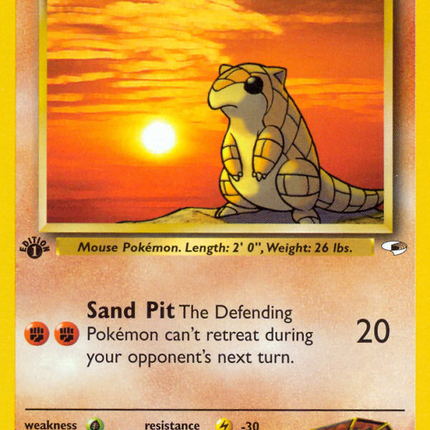 Brock's Sandshrew (72/132) [Gym Heroes 1st Edition]