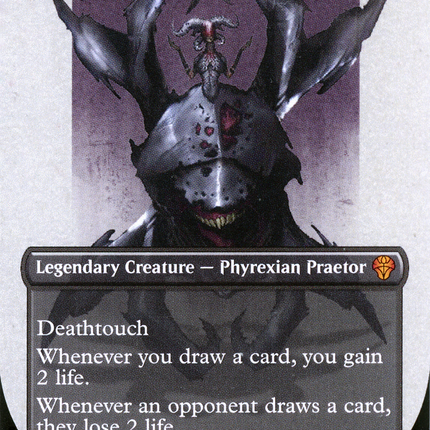 Sheoldred, the Apocalypse (Borderless Concept Praetors) [Phyrexia: All Will Be One]