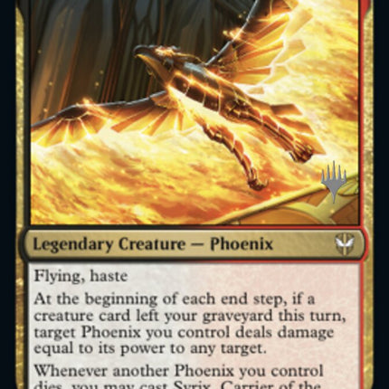 Syrix, Carrier of the Flame (Promo Pack) [Streets of New Capenna Commander Promos]