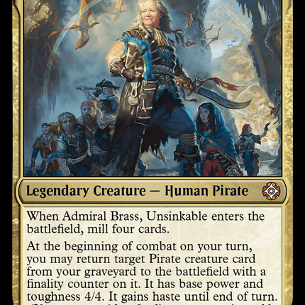 Admiral Brass, Unsinkable (Display Commander) [The Lost Caverns of Ixalan Commander]