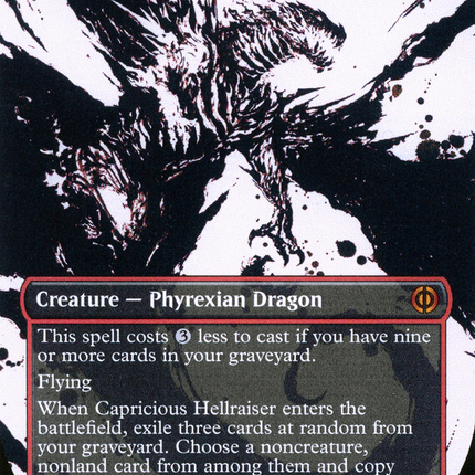 Capricious Hellraiser (Borderless Ichor) [Phyrexia: All Will Be One]