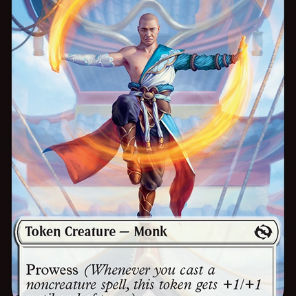 Copy // Monk Double-Sided Token [Tarkir: Dragonstorm Tokens]