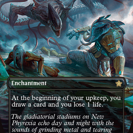 Phyrexian Arena (Borderless) (Mana Foil) [Foundations]