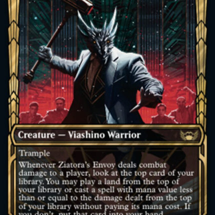 Ziatora's Envoy (Showcase Golden Age Gilded Foil) [Streets of New Capenna]