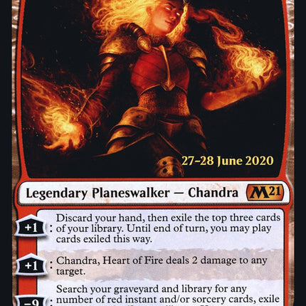 Chandra, Heart of Fire [Core Set 2021 Prerelease Promos]