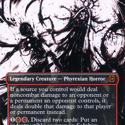 Solphim, Mayhem Dominus (Borderless Ichor) [Phyrexia: All Will Be One]