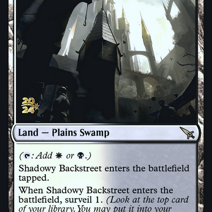Shadowy Backstreet [Murders at Karlov Manor Prerelease Promos]